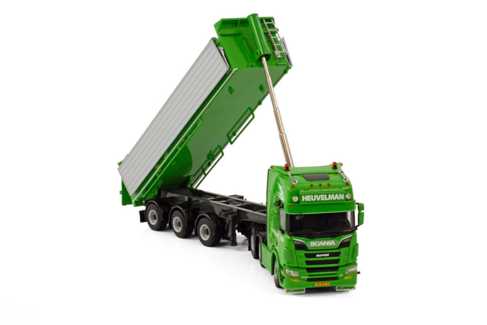 Heuvelman GSO; SCANIA R HIGHLINE 6X2 TWIN STEER HALFPIPE TIPPER TRAILER - 3 AXLE - Afbeelding 3