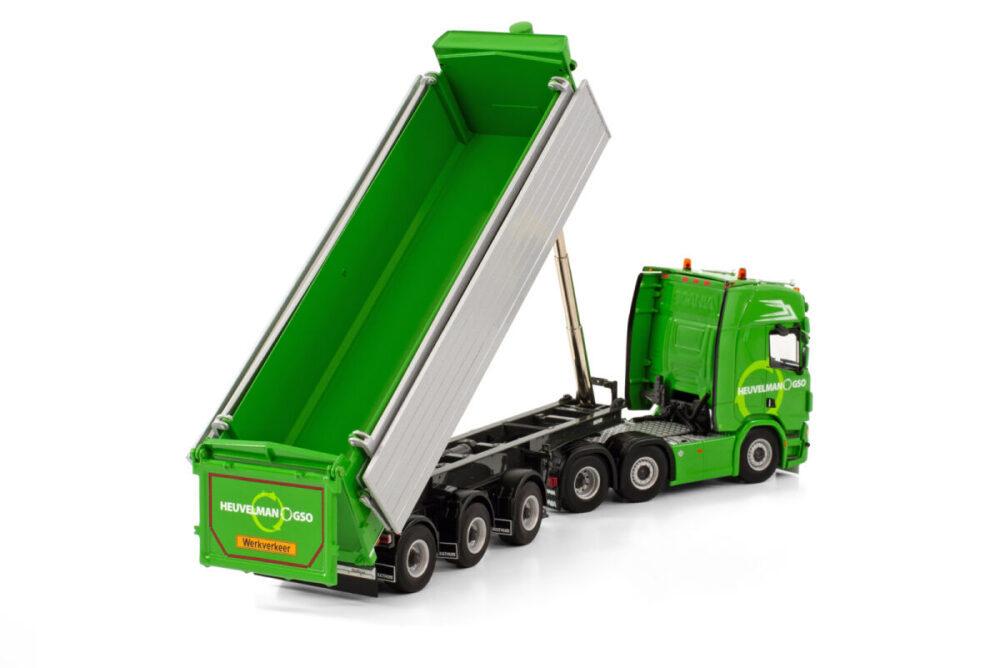 Heuvelman GSO; SCANIA R HIGHLINE 6X2 TWIN STEER HALFPIPE TIPPER TRAILER - 3 AXLE - Afbeelding 2